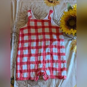 SOLD!Angel Dear Red Gingham Shortie/ 18-24/ NWOT